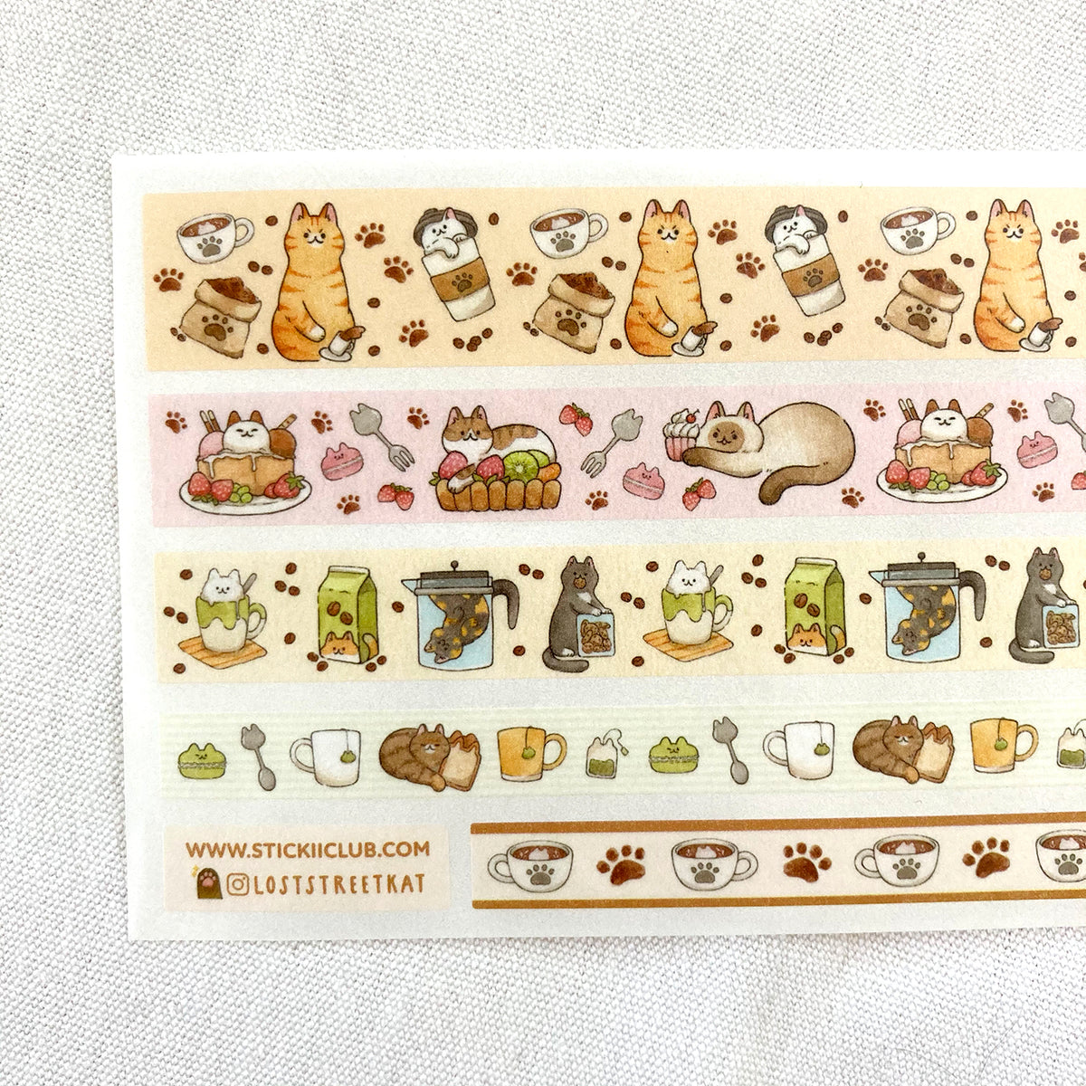 Toast Cat Washi Tape