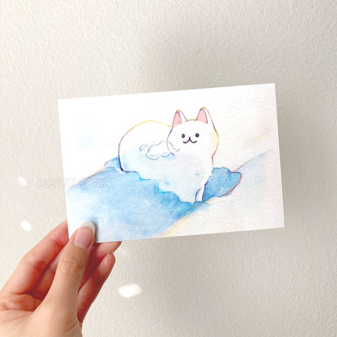 Solstice Cat Postcard