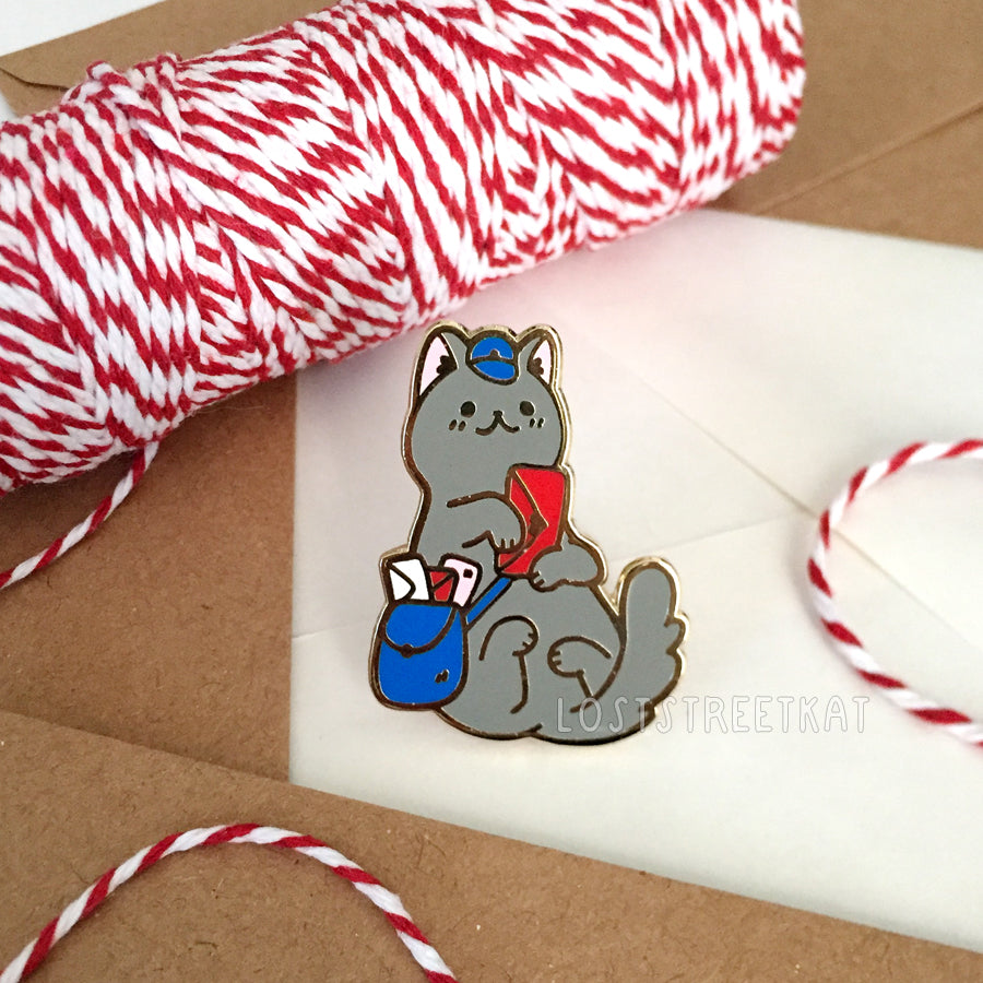 [SECONDS] Mail Cats Hard Enamel Pin