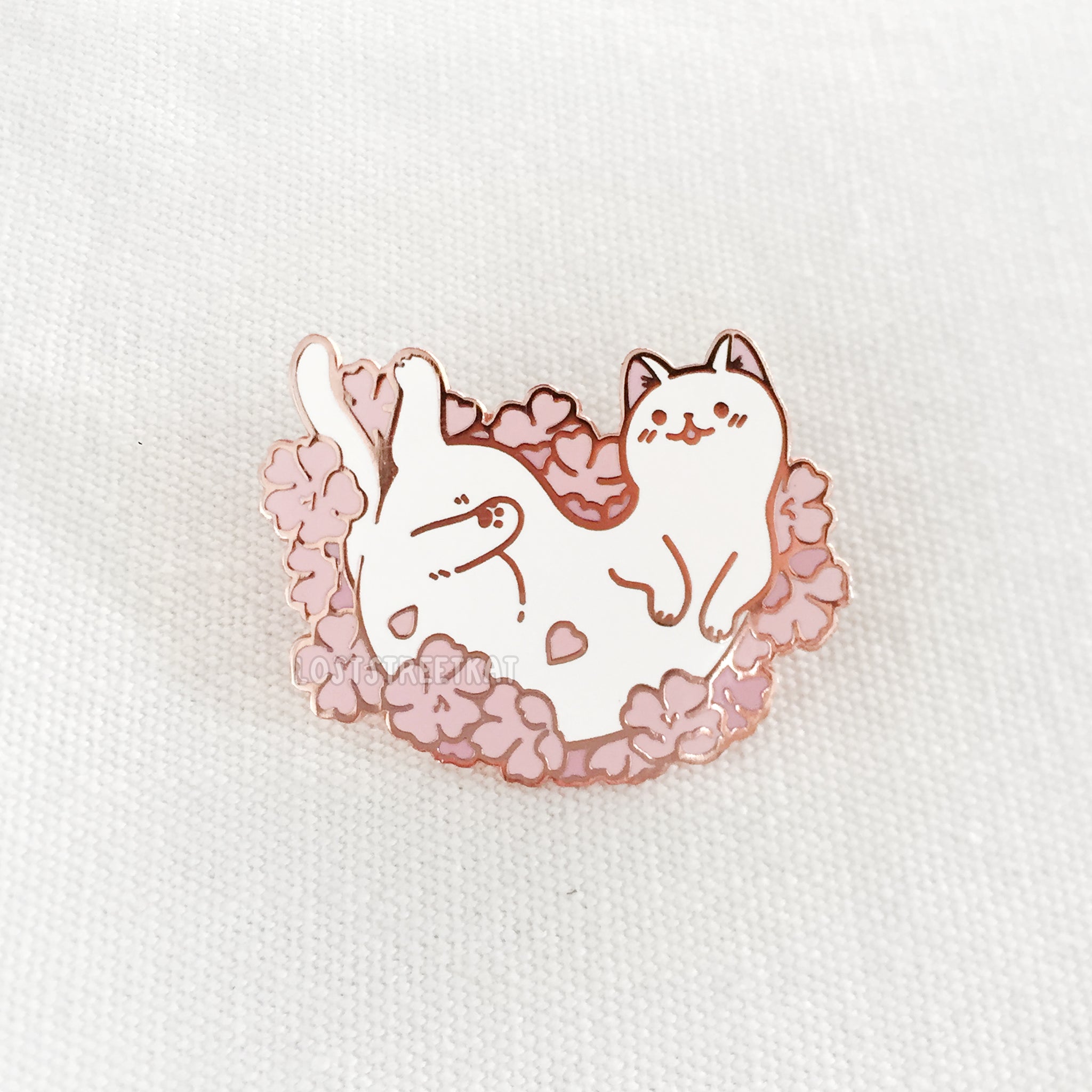 [SECONDS] Sakura Kitty Enamel Pin