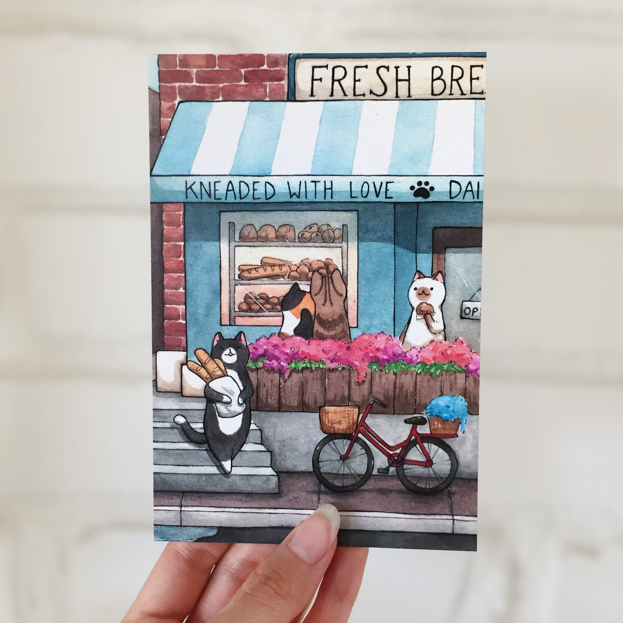 Bakery Front Postcard - loststreetkat