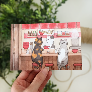 Ramen Cats Postcard - loststreetkat