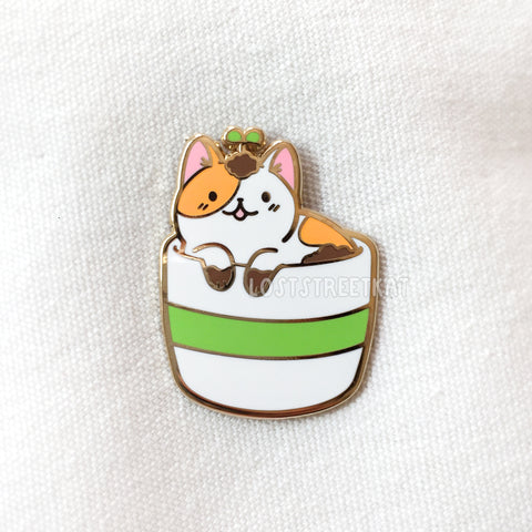 Sprout Kitty Enamel Pin - loststreetkat