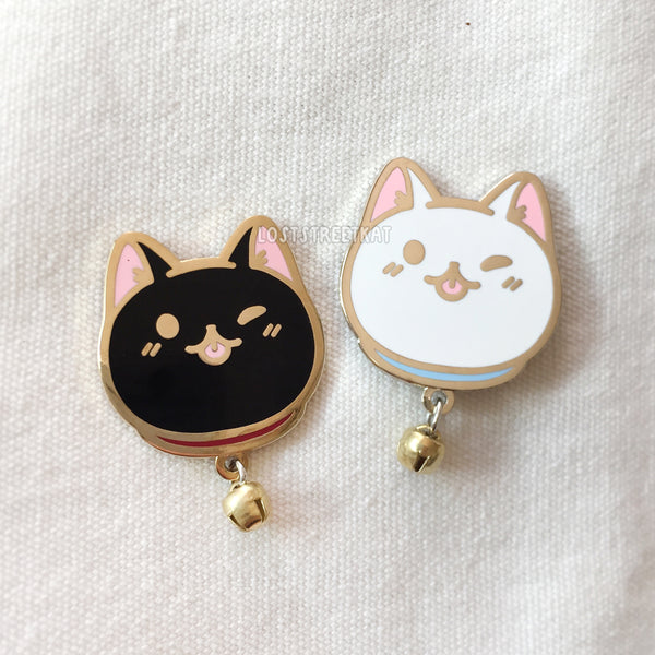 [SECONDS] Cat with Bells Hard Enamel Pin